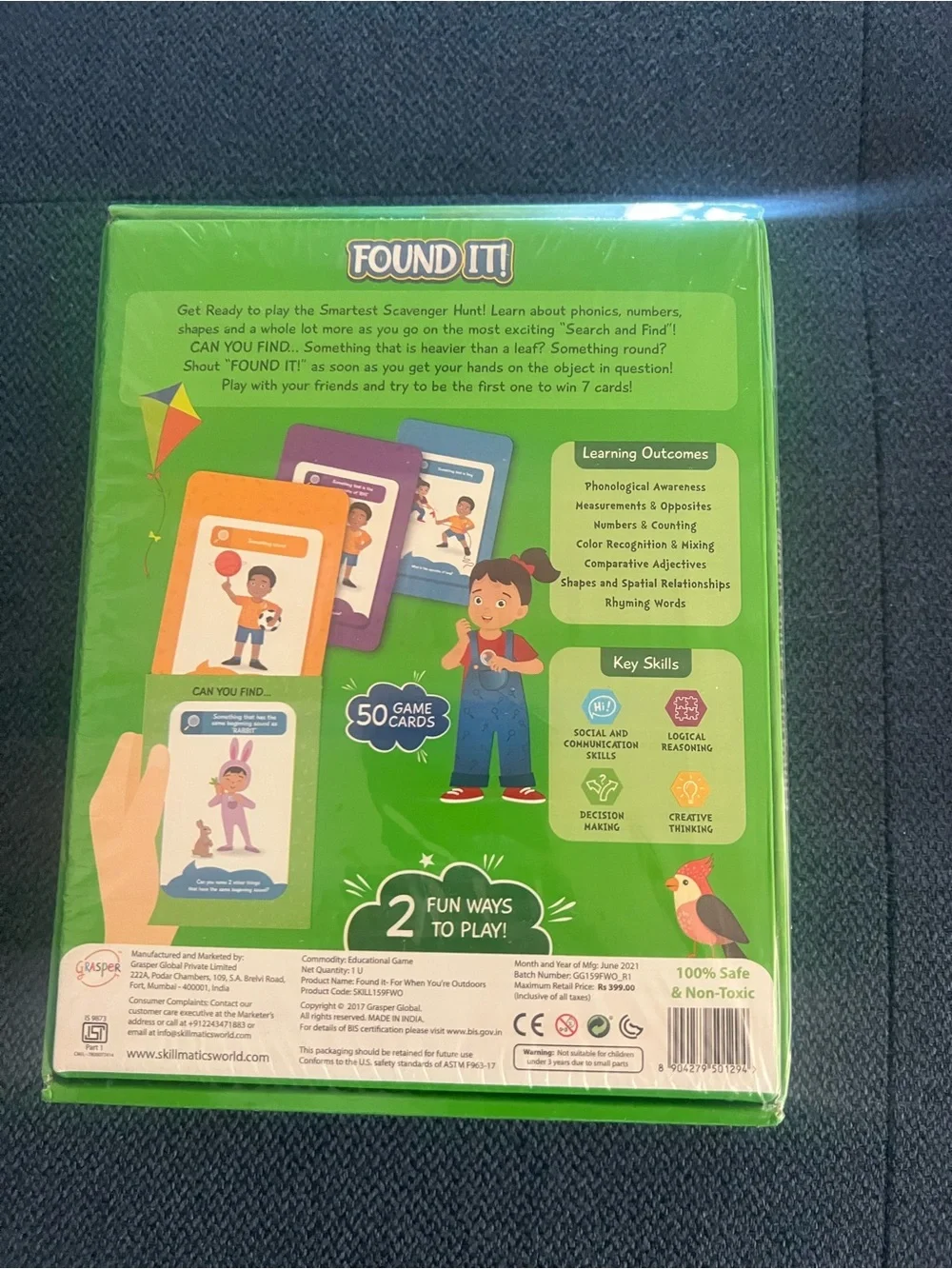 Found It! Kids Scavenger Hunt Game - NWT